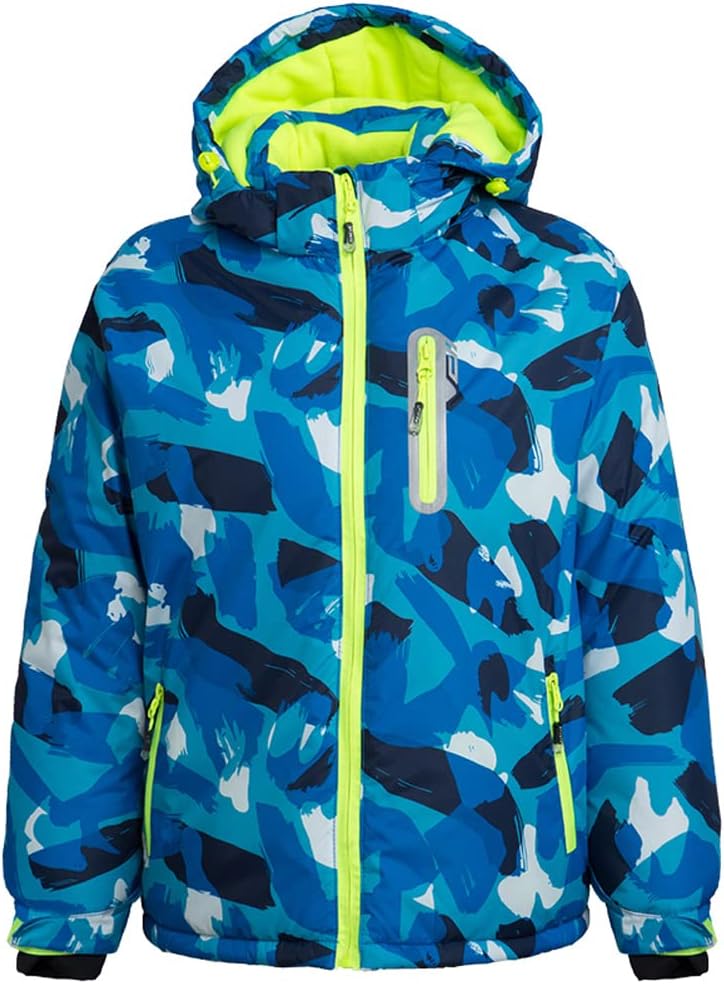 HOTIAN Boys 2 Piece Ski Jacket Snow Jacket Pants Suits Windproof Waterproof Winter Coats,Style 23,16 - Image 5